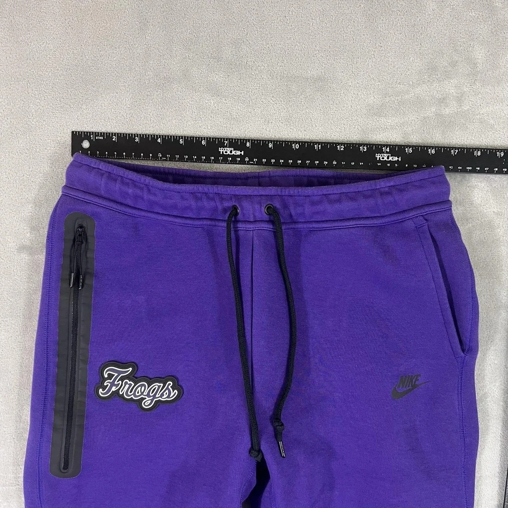 Nike Tech Fleece Joggers Mens Large Purple Sweatpants TCU Horned Frog